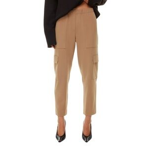 Aritzia Babaton Titan Cargo Pants Tan Pull-On Classic-Fit Trouser Sz 6
